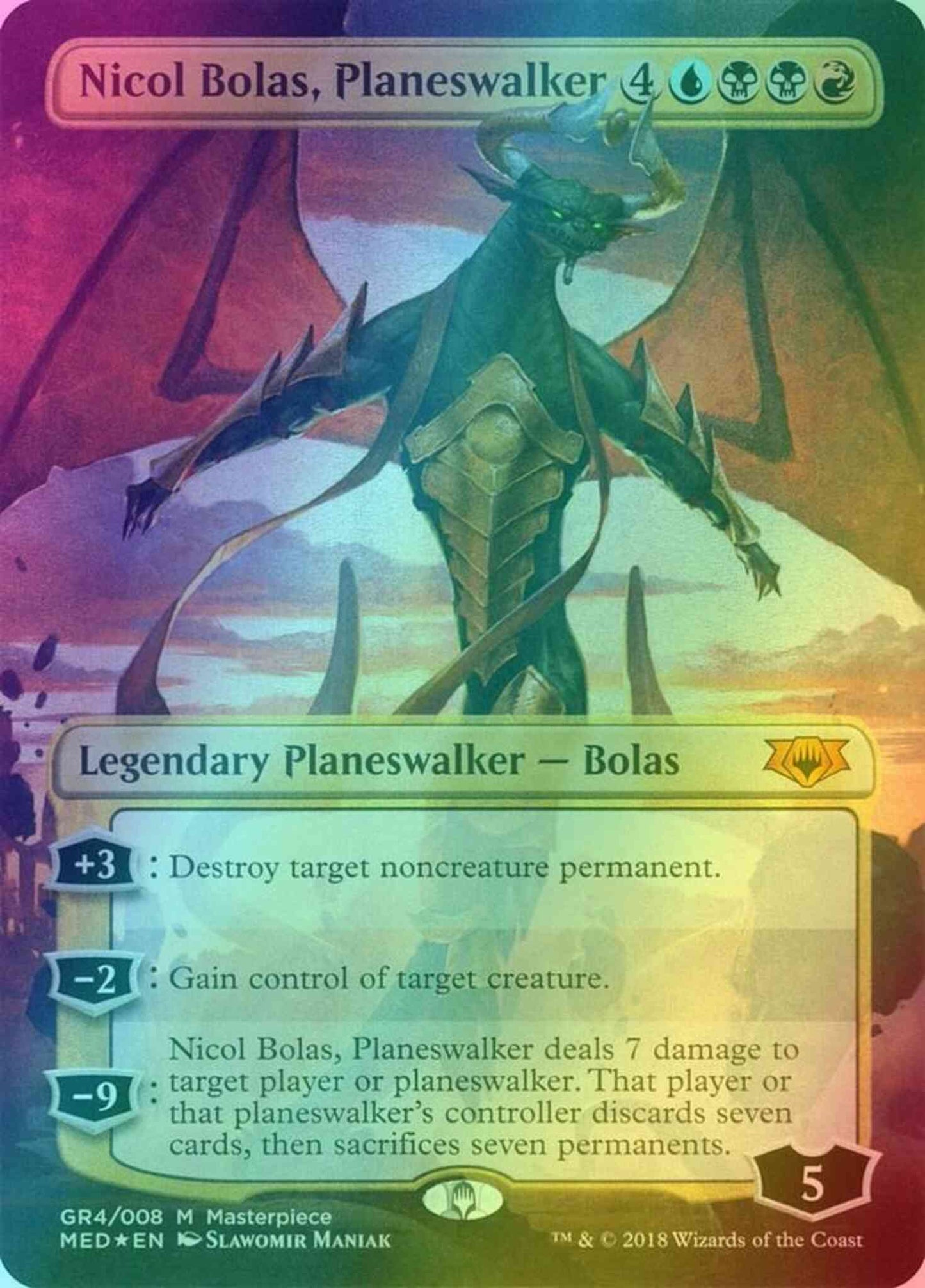 Nicol Bolas, Planeswalker [GR4] [Mythic Edition] [Foil]