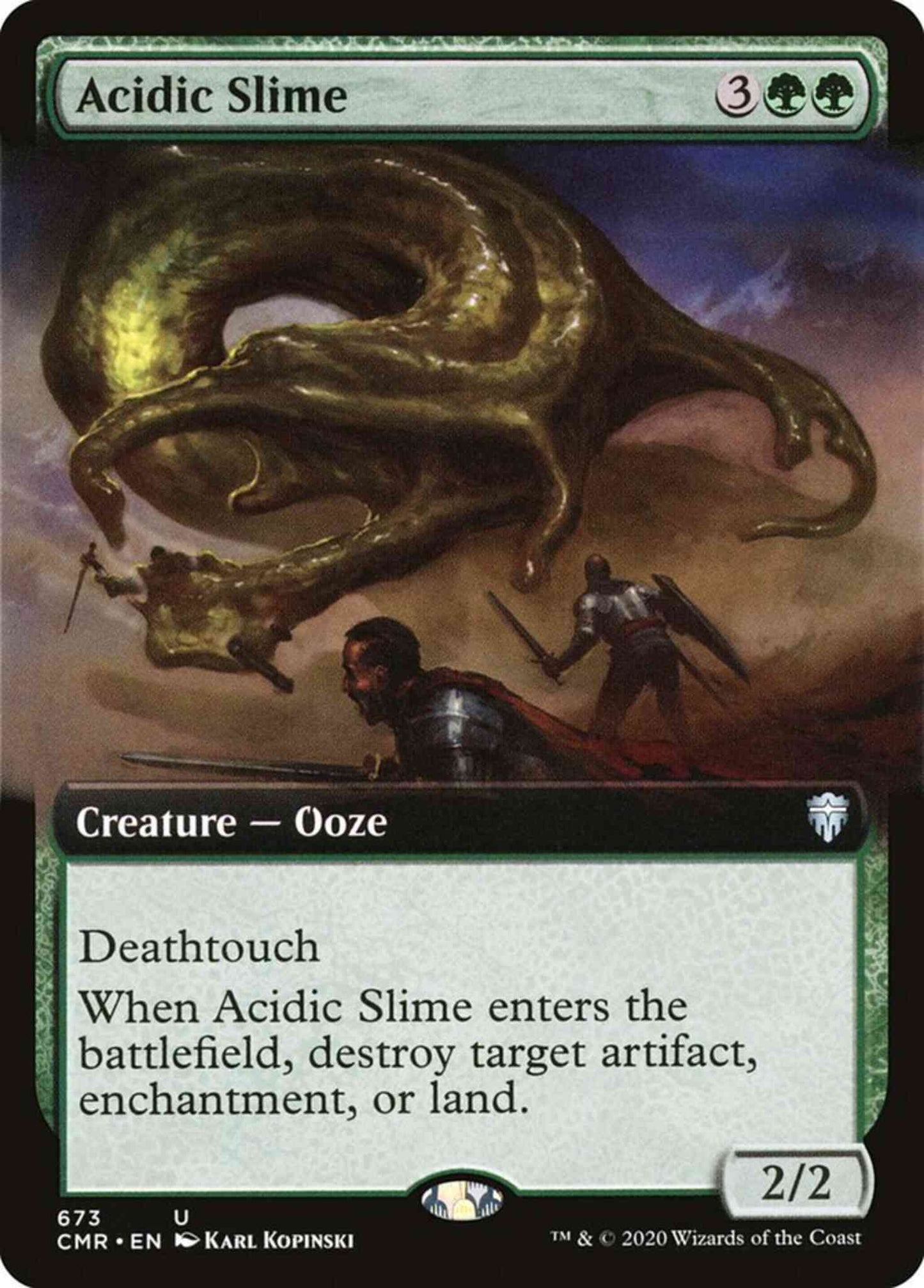 Acidic Slime [673] [Extended Art] [Commander Legends] [Non-Foil]