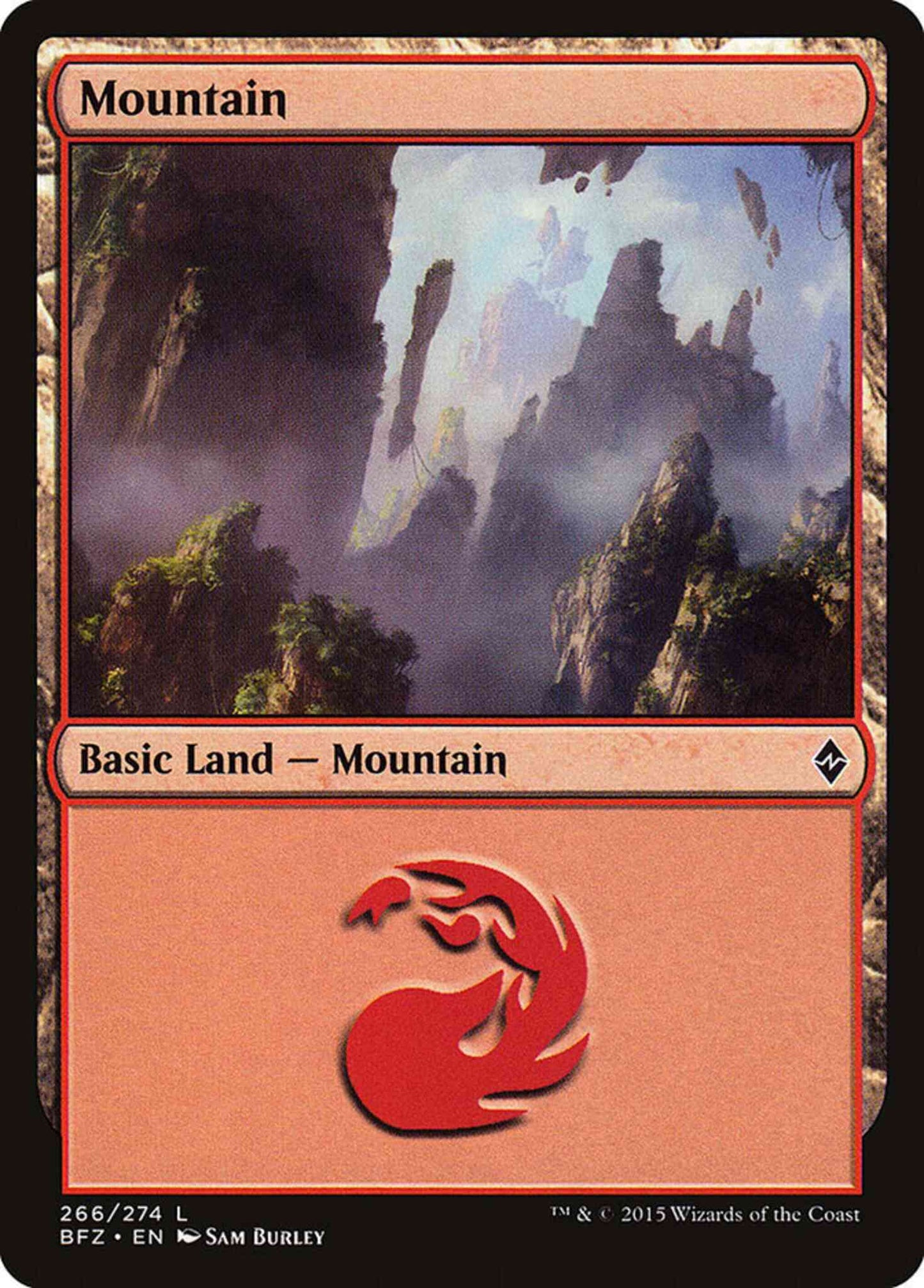 Mountain [266a] [Battle for Zendikar] [Non-Foil]