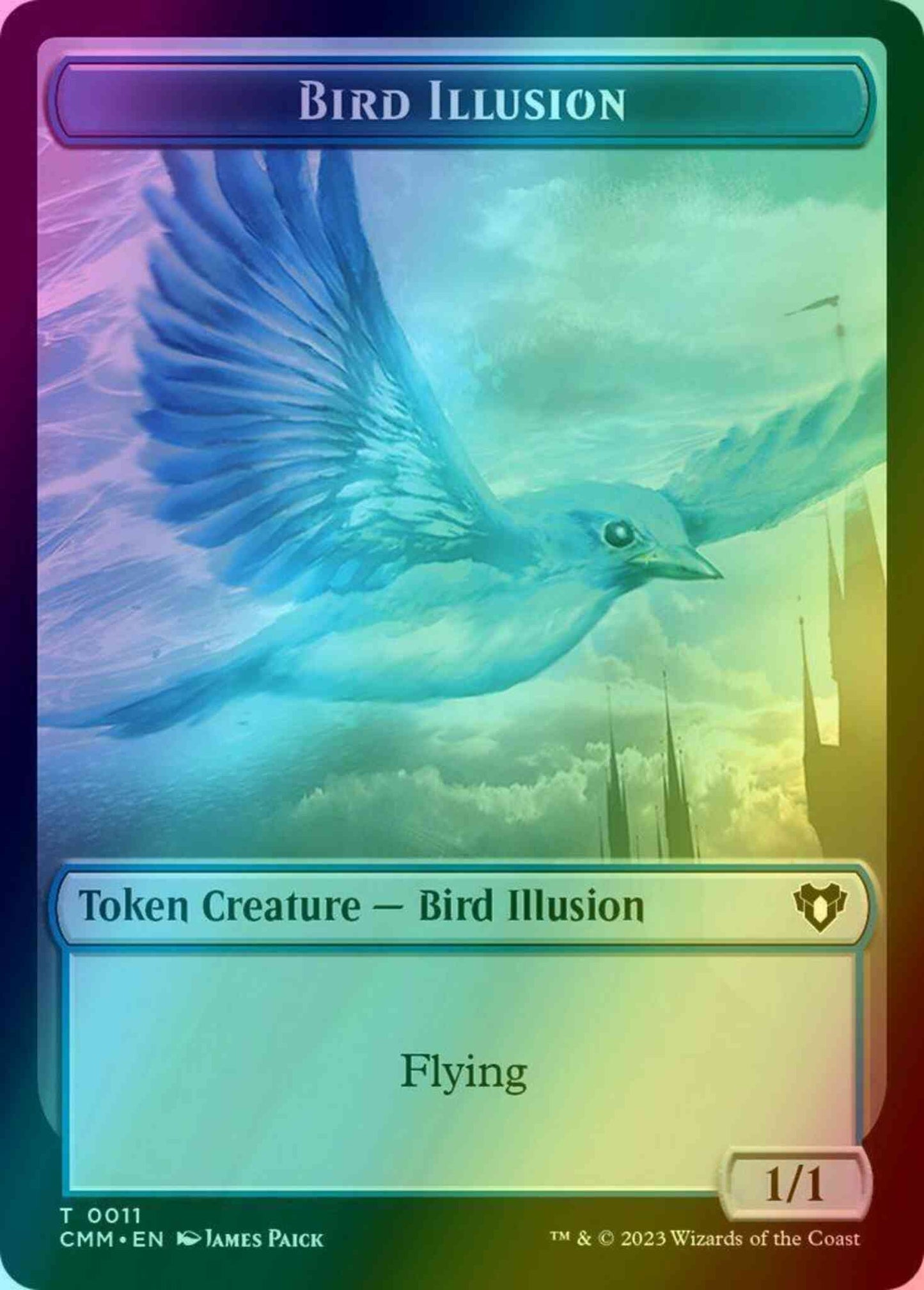 Bird Illusion Token (11) // Thopter Token (47) [Commander Masters: Tokens] [Foil]