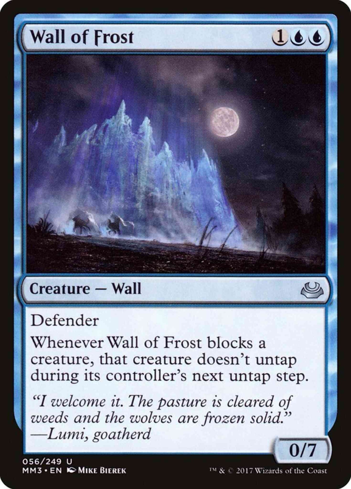 Wall of Frost [56] [Modern Masters 2017] [Non-Foil]