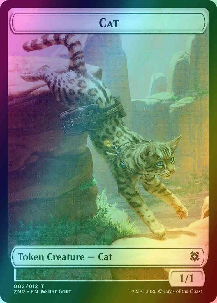 Cat Token (02) // Hydra Token (09) [Zendikar Rising Tokens] [Foil]