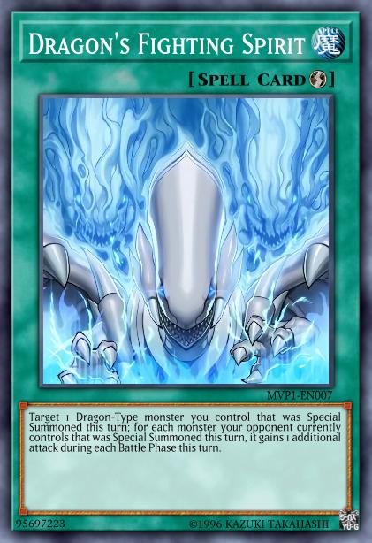 Dragon's Fighting Spirit - MVP1-EN007 - Ultra Rare - 1st Edition