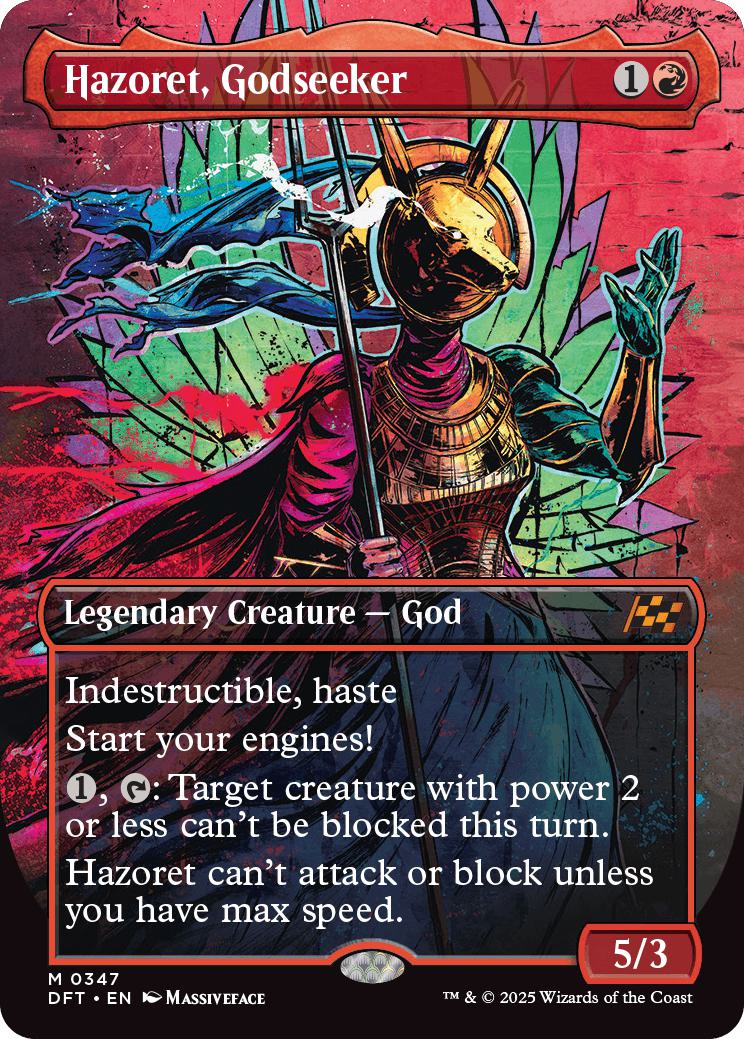 Hazoret, Godseeker [347] [Borderless] [Graffiti] [Aetherdrift] [Non-Foil]