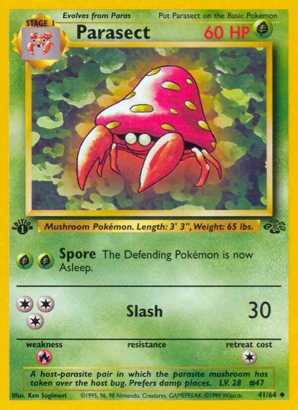 Parasect - 41/64 - Uncommon - 1st Edition [base2-41] [Non-Holo]