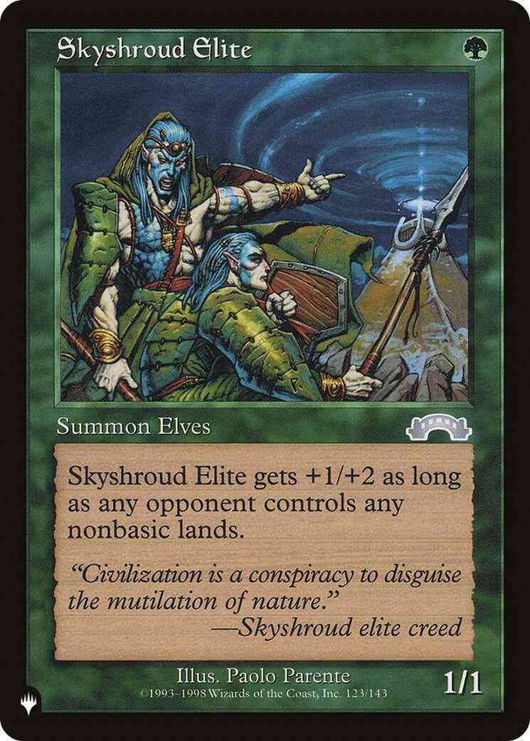 Skyshroud Elite [EXO-123] [The List] [Non-Foil]