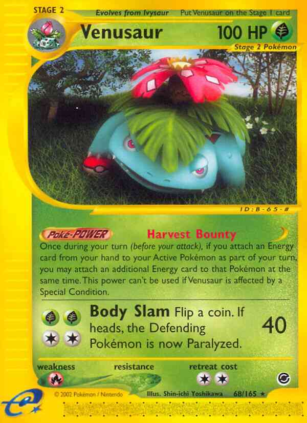 Venusaur - 68/165 - Rare [ecard1-68] [Reverse Holo]
