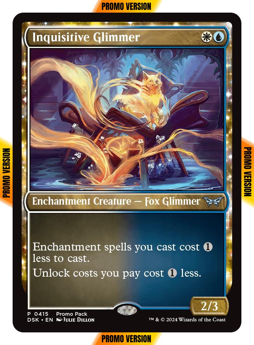 Inquisitive Glimmer [415] [Dark Frame Promo Pack] [Duskmourn: House of Horror] [Non-Foil]
