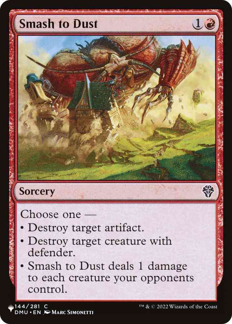 Smash to Dust [DMU-144] [The List] [Non-Foil]