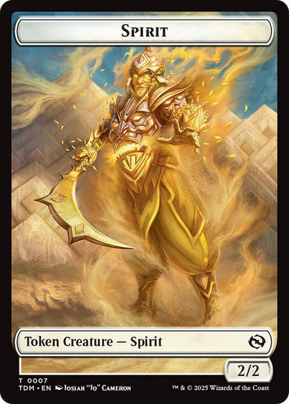 Spirit Token (06) // Spirit Token (07) [Tarkir: Dragonstorm: Tokens] [Non-Foil]