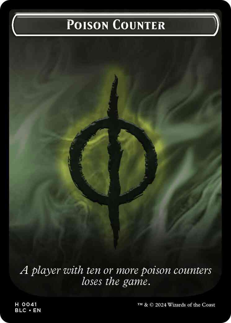 Poison Counter Token (41) // Rabbit Token (03) [Bloomburrow: Commander: Tokens] [Non-Foil]