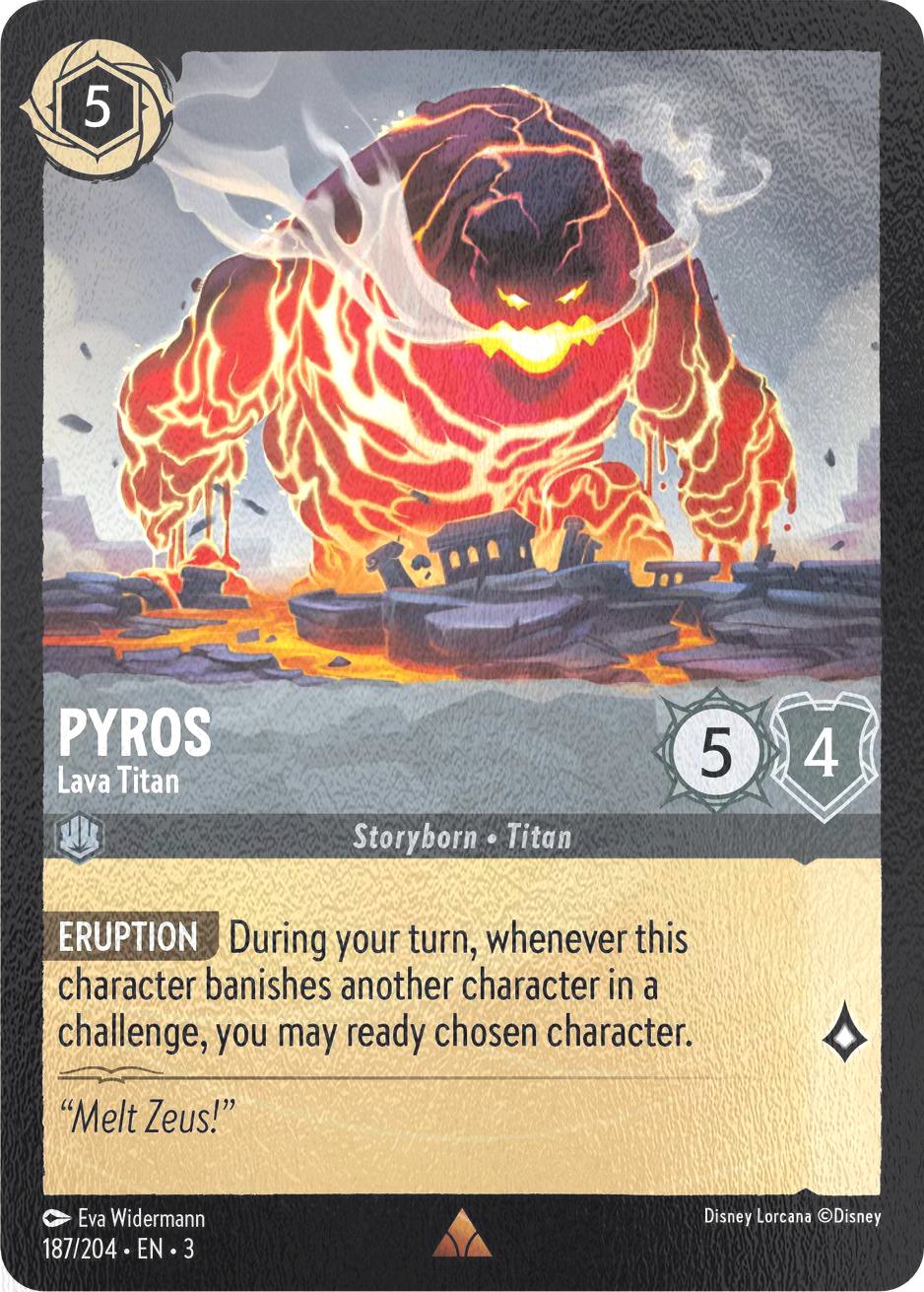 Pyros - Lava Titan - 187/204 [Into the Inklands] [Cold Foil]