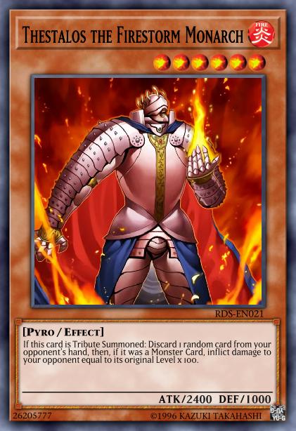 Thestalos the Firestorm Monarch - SR01-EN008 - Common - Unlimited