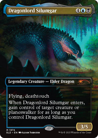 Dragonlord Silumgar // Dragonlord Silumgar [1974] [Borderless] [They Grow Up So Fast] [Secret Lair Drop] [Non-Foil]