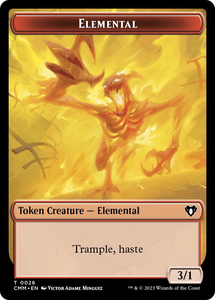 Dwarf Berserker Token (23) // Elemental Token (26) [Commander Masters: Tokens] [Non-Foil]