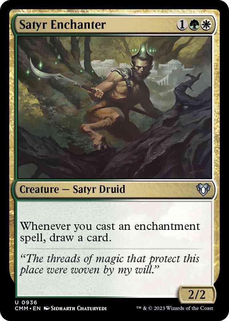 Satyr Enchanter [936] [Commander Masters] [Non-Foil]