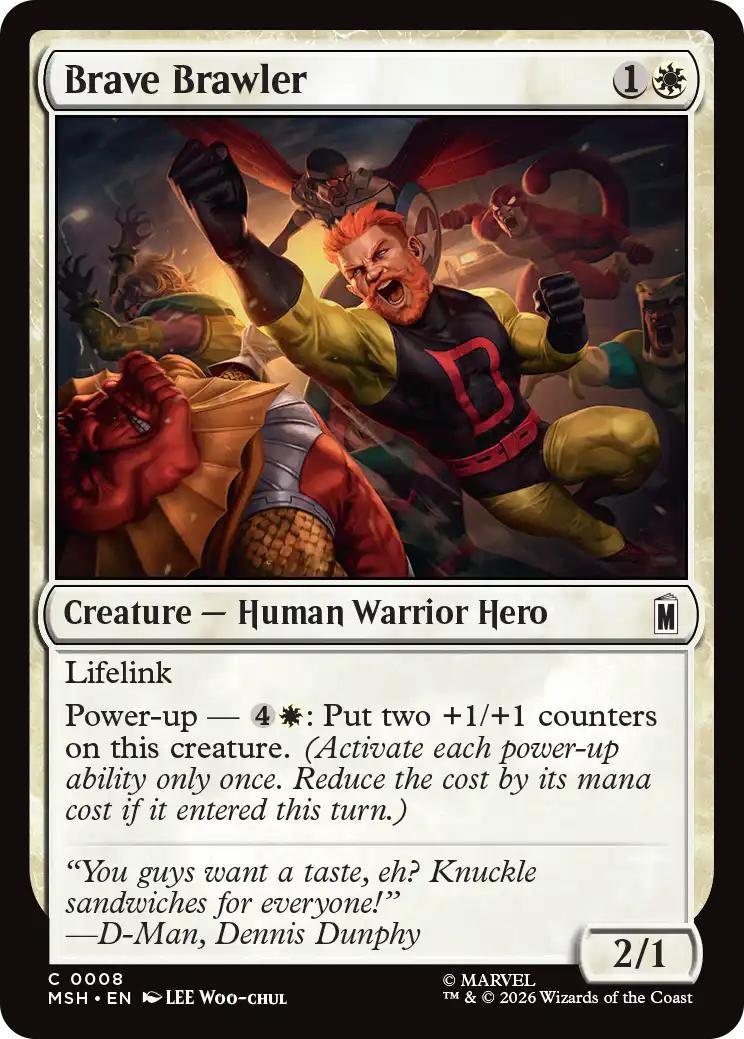 Brave Brawler [8] [Marvel Super Heroes] [Non-Foil]