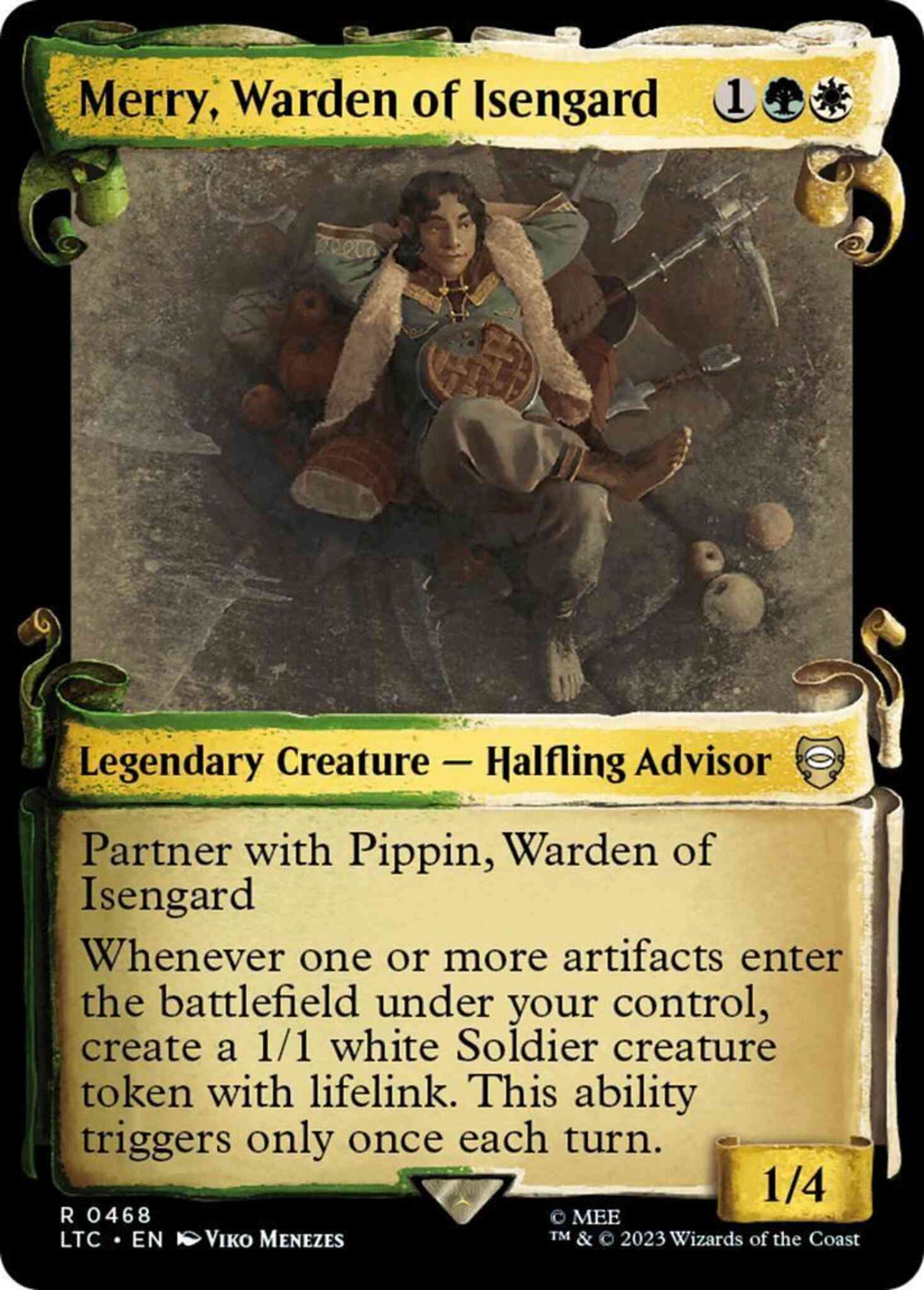 Merry, Warden of Isengard [468] [Scrolls Showcase] [The Lord of the Rings: Tales of Middle-earth: Commander] [Non-Foil]