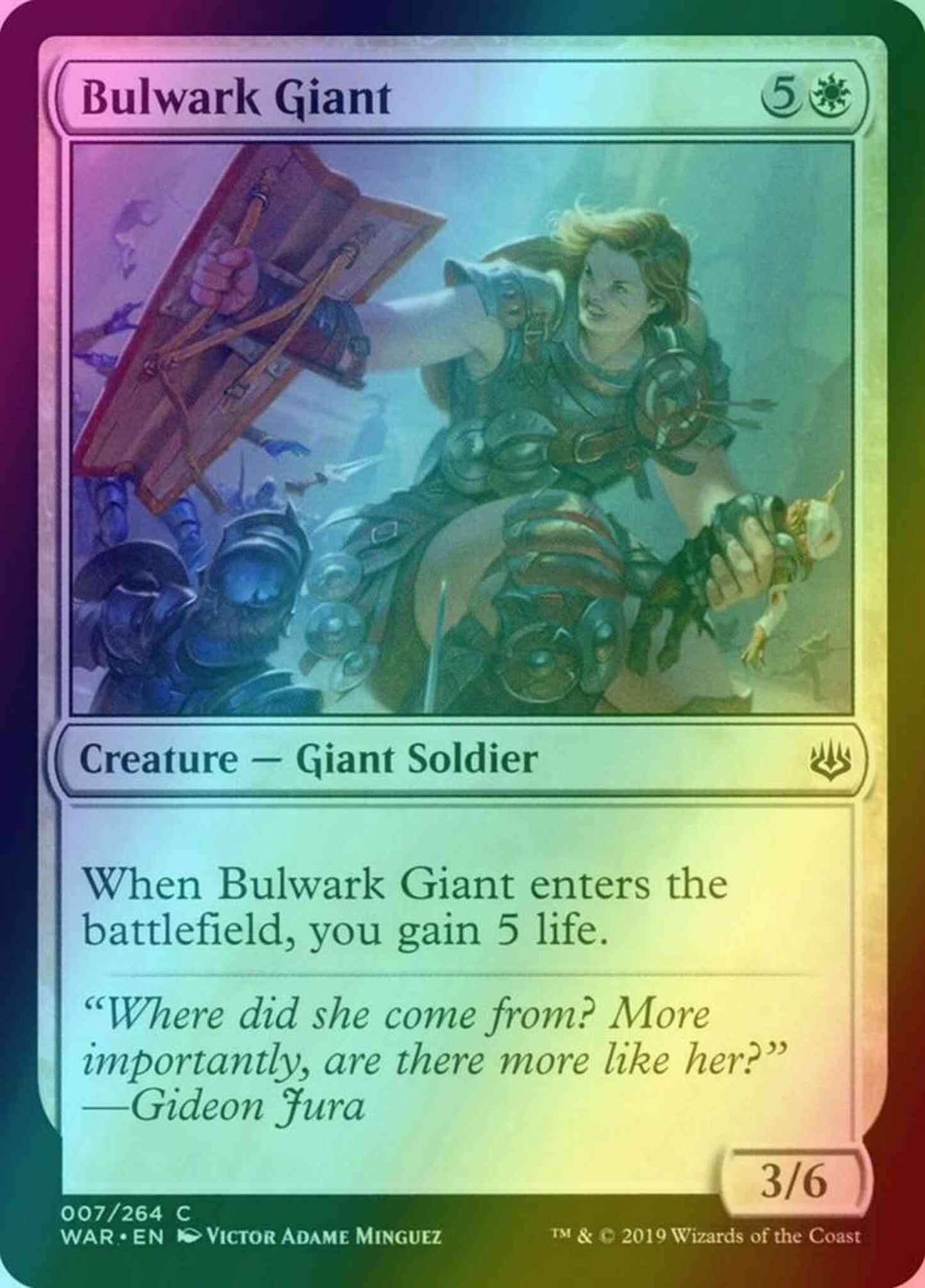 Bulwark Giant [7] [War of the Spark] [Foil]