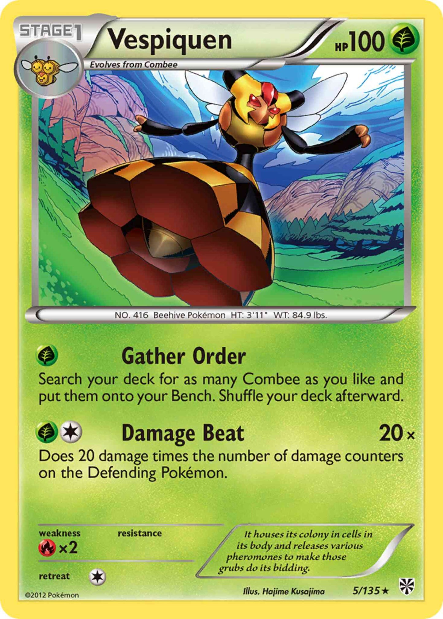 Vespiquen - 5/135 - Rare [bw8-5] [Non-Holo]