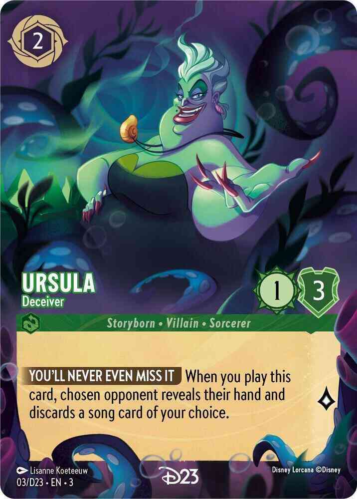 Ursula - Deceiver - 3/D23 [D23 Promos] [Holofoil]