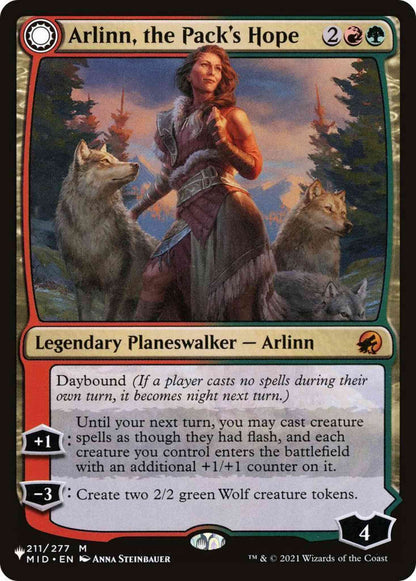 Arlinn, the Pack's Hope // Arlinn, the Moon's Fury [MID-211] [The List] [Non-Foil]