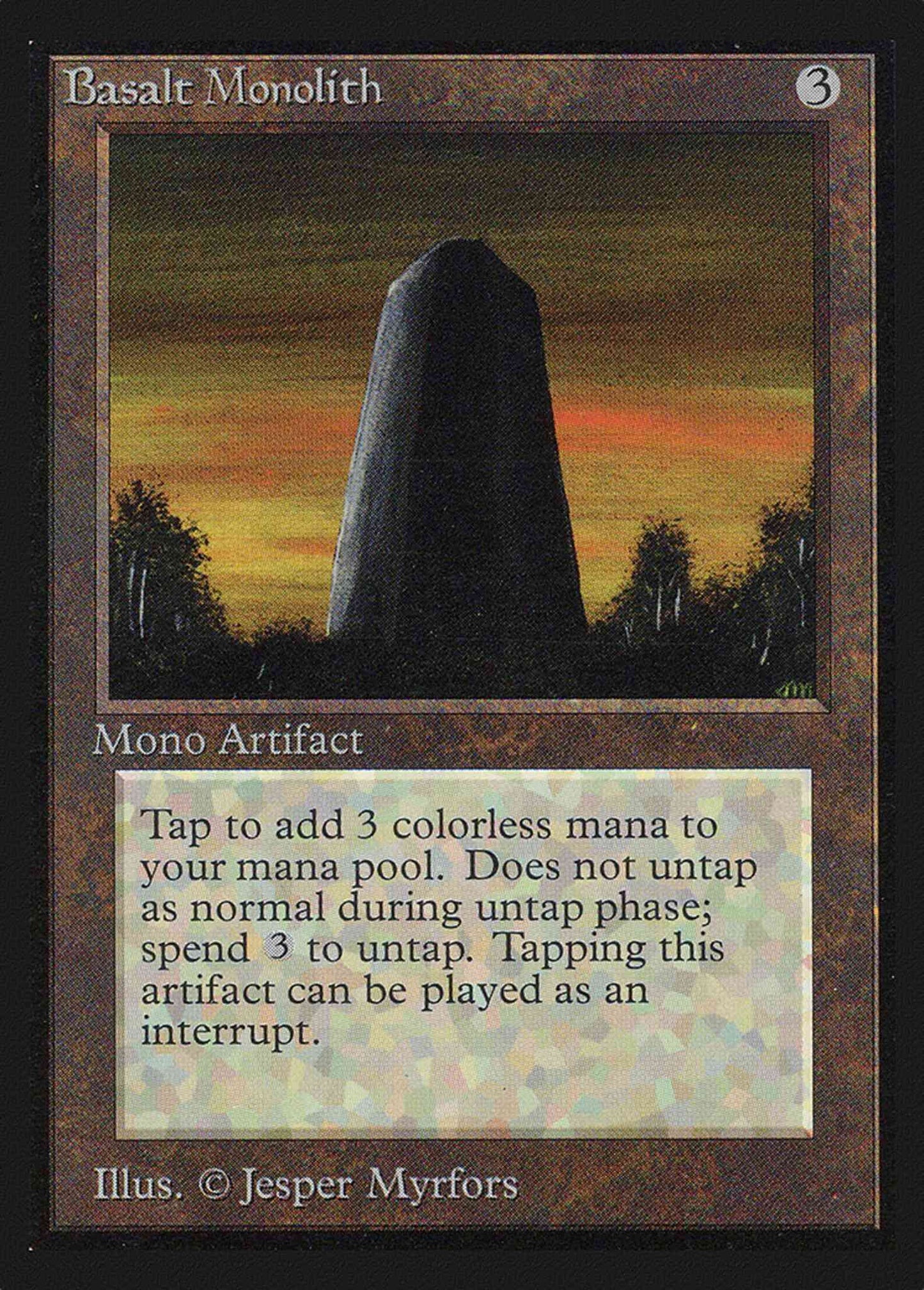 Basalt Monolith [232] [Intl Collectors Edition] [Non-Foil]