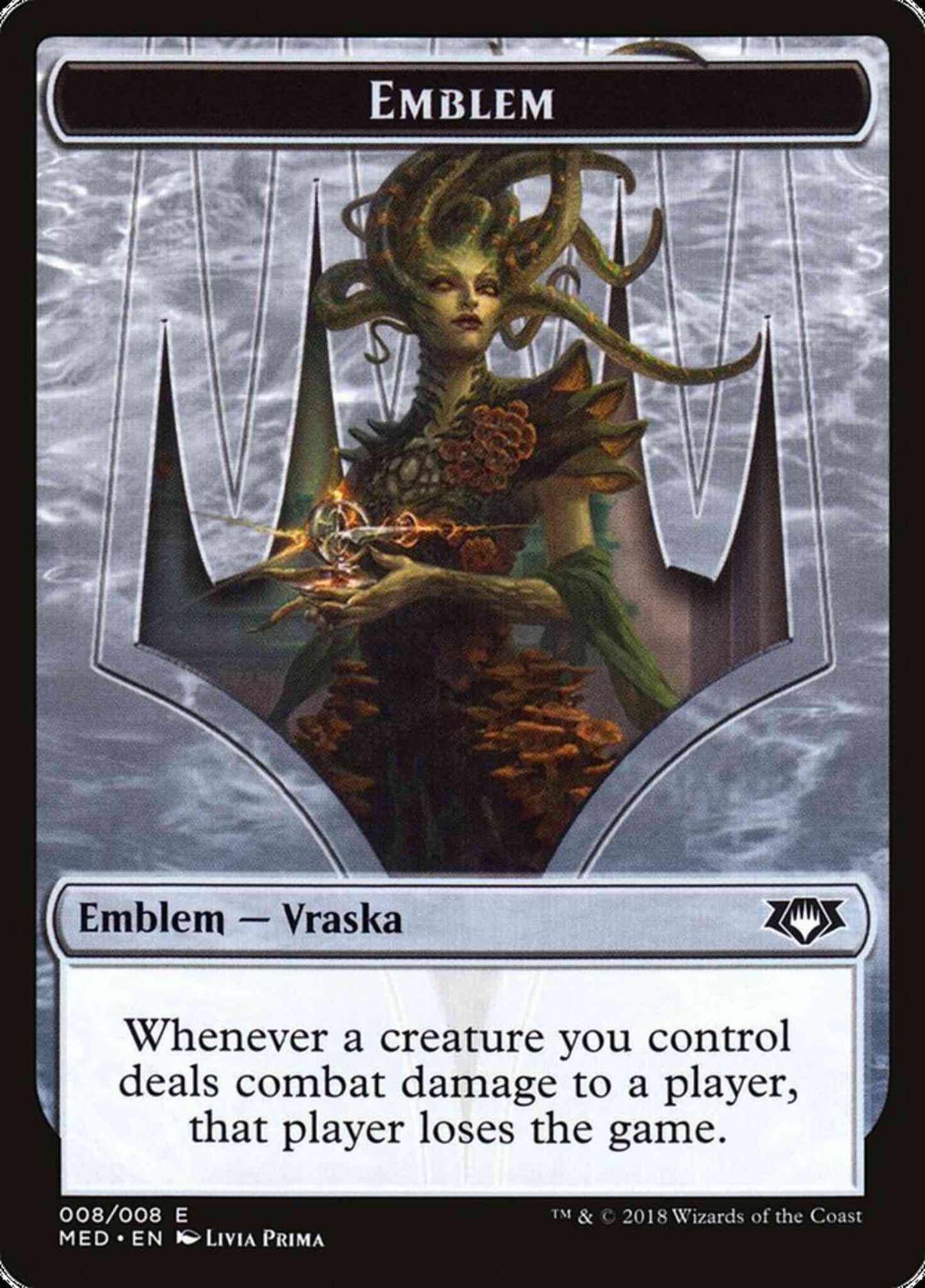 Vraska, Golgari Queen Emblem [G8] [Mythic Edition Tokens] [Non-Foil]