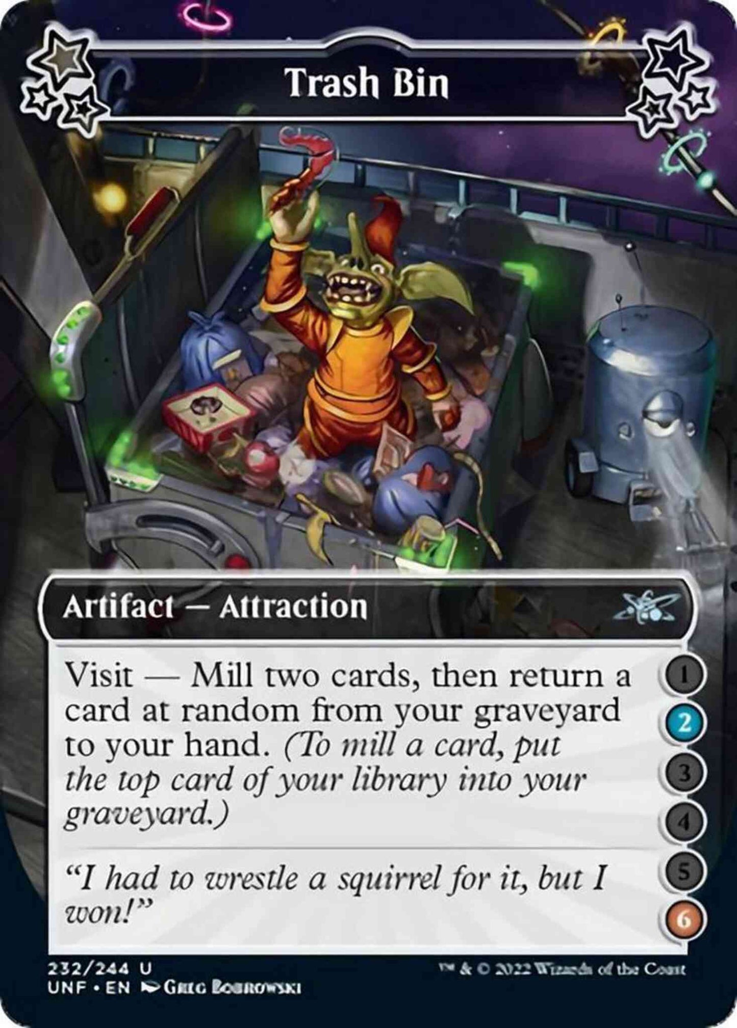 Trash Bin (2/6) [232a] [Borderless] [Unfinity] [Non-Foil]