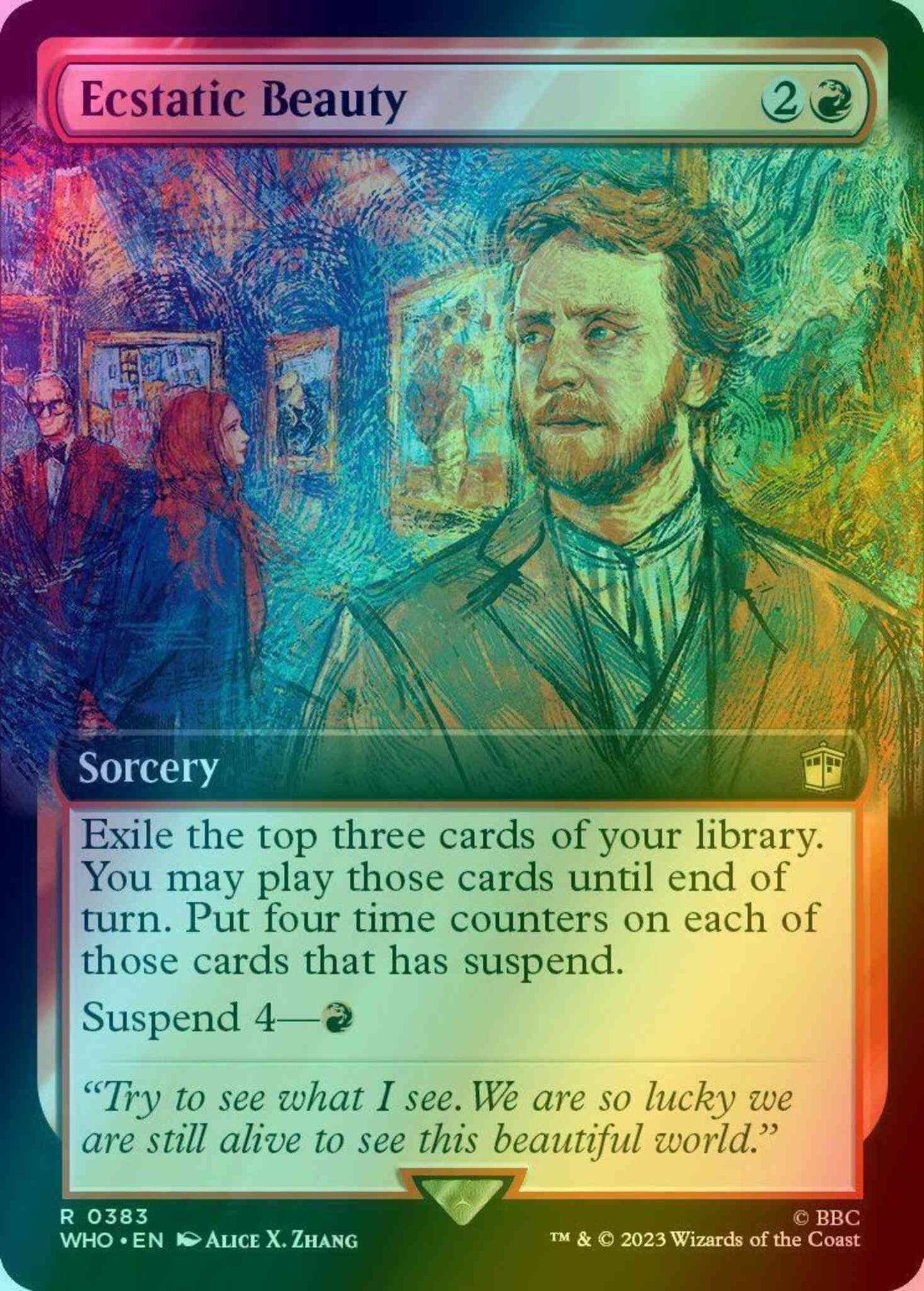 Ecstatic Beauty [383] [Extended Art] [Universes Beyond: Doctor Who] [Foil]