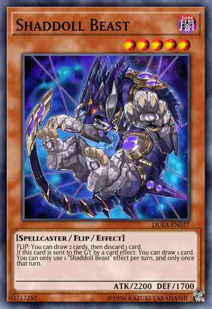 Shaddoll Beast - DUEA-EN027 - Rare - 1st Edition