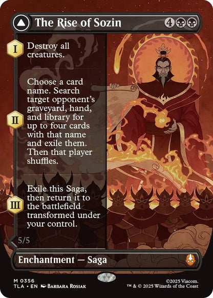 The Rise of Sozin // Fire Lord Sozin [356] [Borderless] [Avatar: The Last Airbender] [Non-Foil]