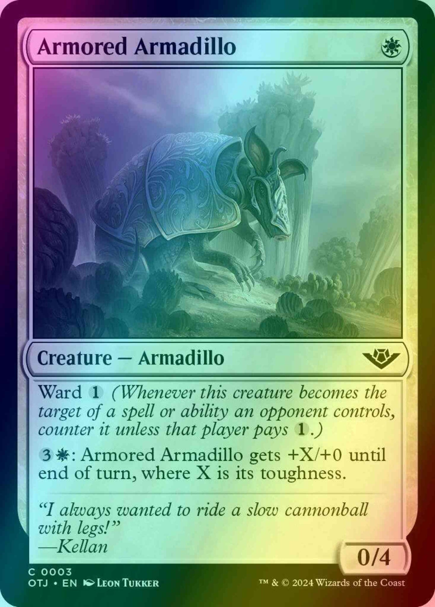 Armored Armadillo [3] [Outlaws of Thunder Junction] [Foil]