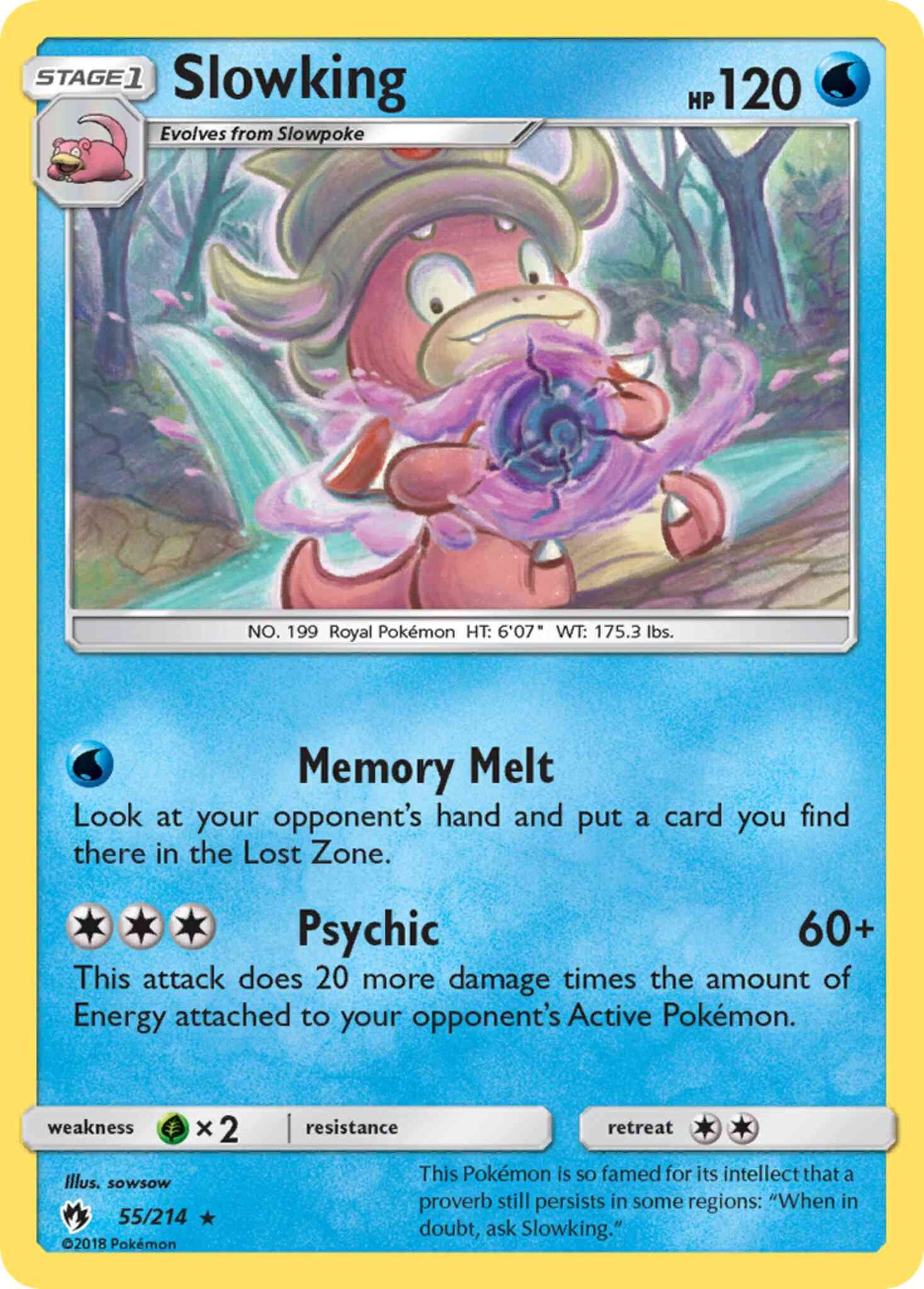 Slowking - 55/214 - Rare [sm8-55] [Non-Holo]