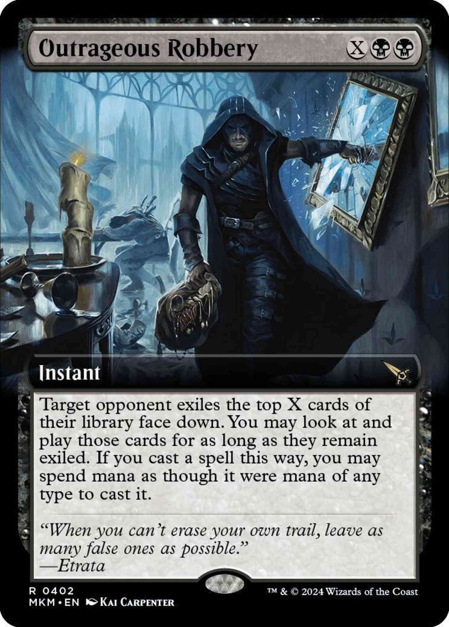 Outrageous Robbery [402] [Extended Art] [Murders at Karlov Manor] [Non-Foil]