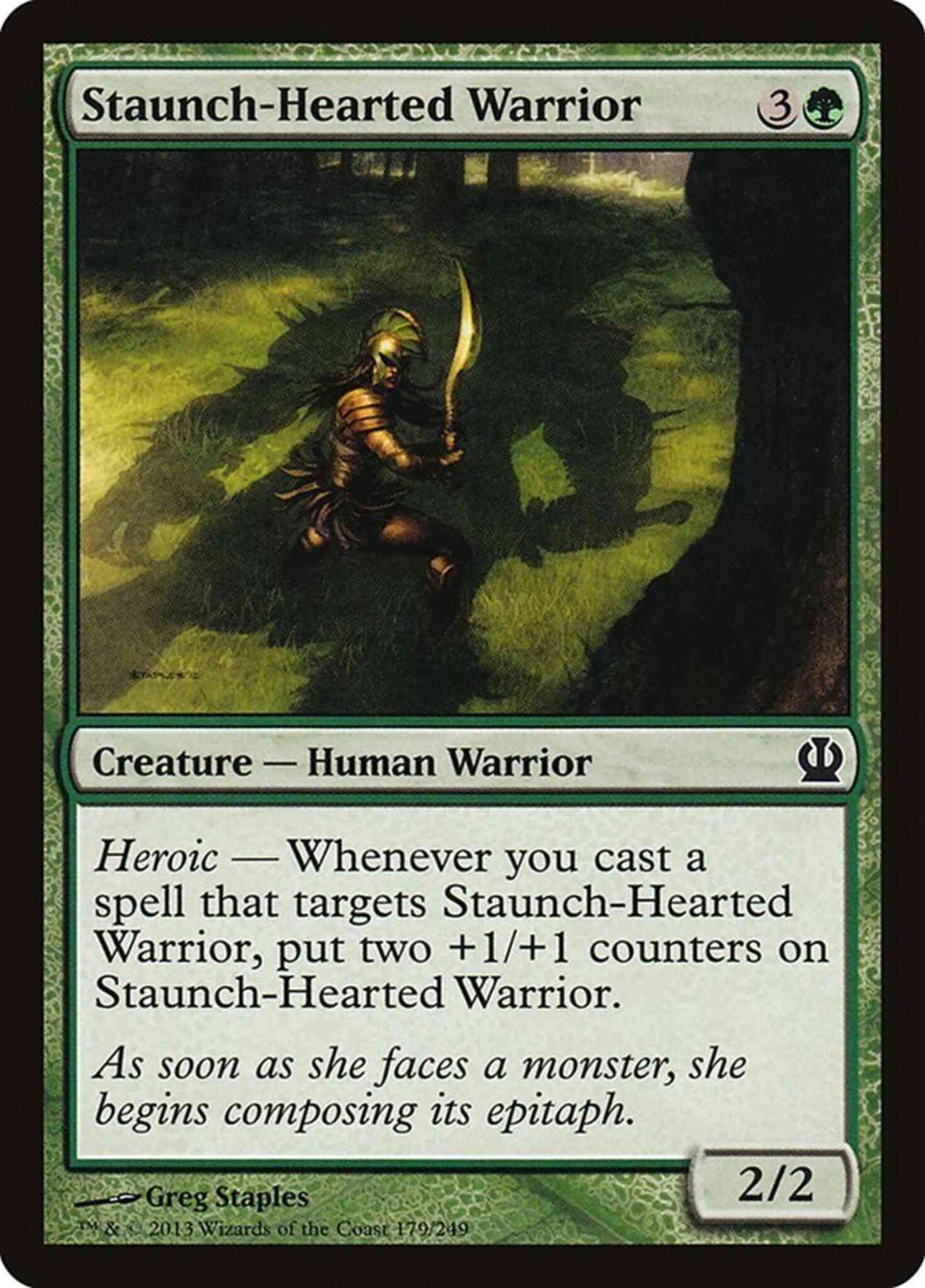 Staunch-Hearted Warrior [179] [Theros] [Non-Foil]