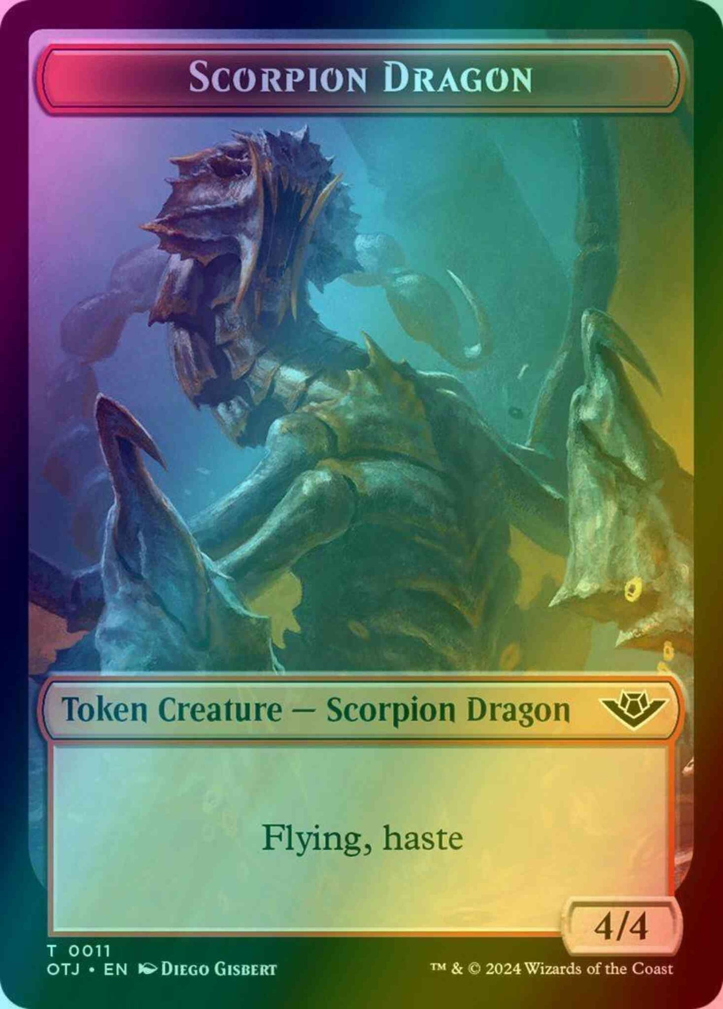 Scorpion Dragon Token (11) // Treasure Token (18) [Outlaws of Thunder Junction: Tokens] [Foil]