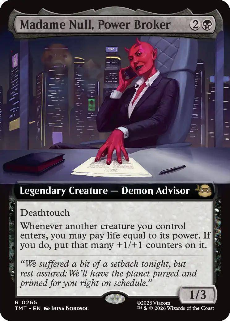 Madame Null, Power Broker [265] [Extended Art] [Teenage Mutant Ninja Turtles] [Non-Foil]