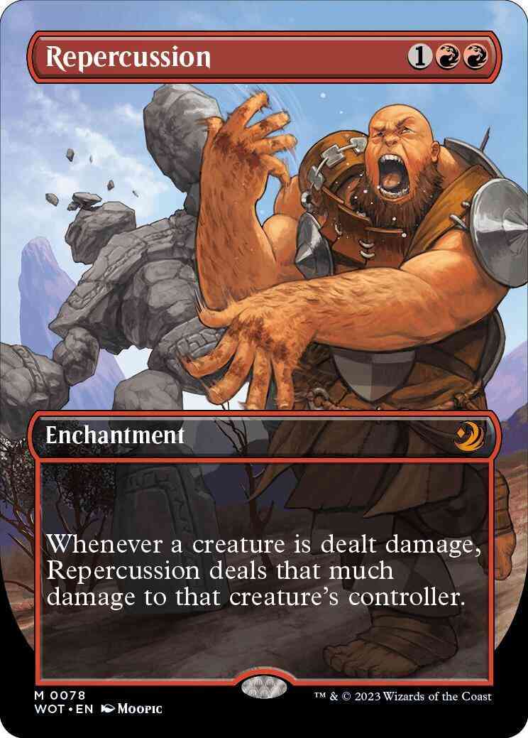 Repercussion [78] [Borderless] [Anime] [Wilds of Eldraine: Enchanting Tales] [Non-Foil]