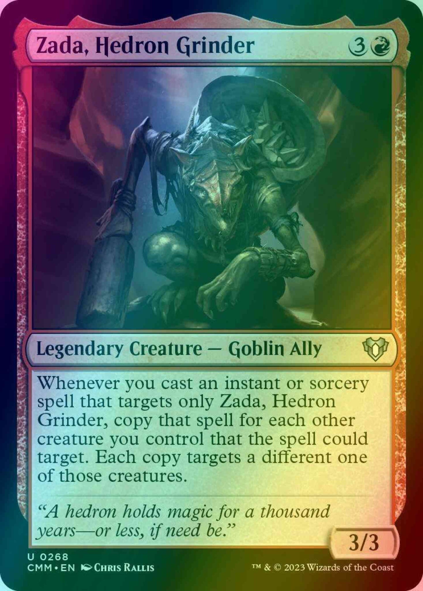 Zada, Hedron Grinder [268] [Commander Masters] [Foil]