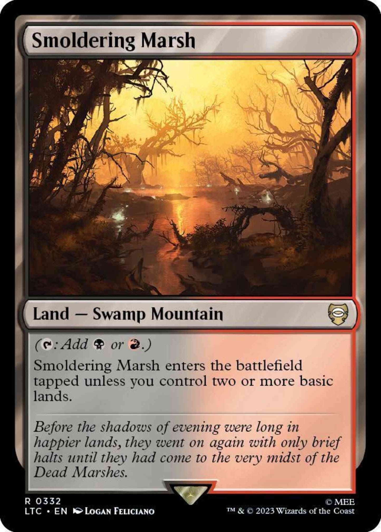 Smoldering Marsh [332] [The Lord of the Rings: Tales of Middle-earth: Commander] [Non-Foil]