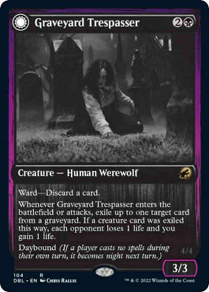 Graveyard Trespasser // Graveyard Glutton [104] [Innistrad: Double Feature] [Non-Foil]