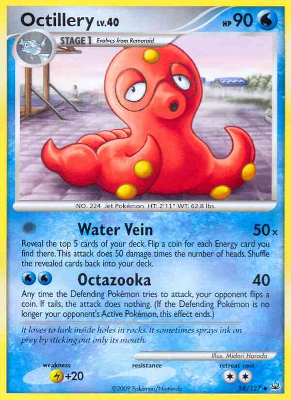 Octillery - 58/127 - Uncommon [pl1-58] [Reverse Holo]