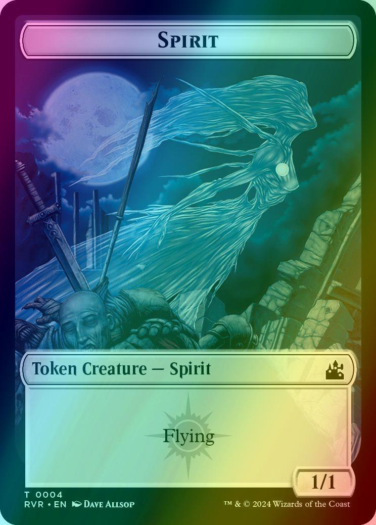 Bird Token (01) // Spirit Token (04) [Ravnica Remastered: Tokens] [Foil]