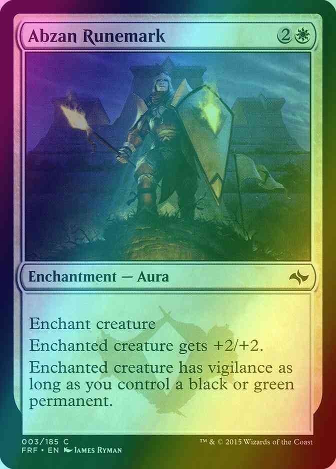 Abzan Runemark [3] [Fate Reforged] [Foil]