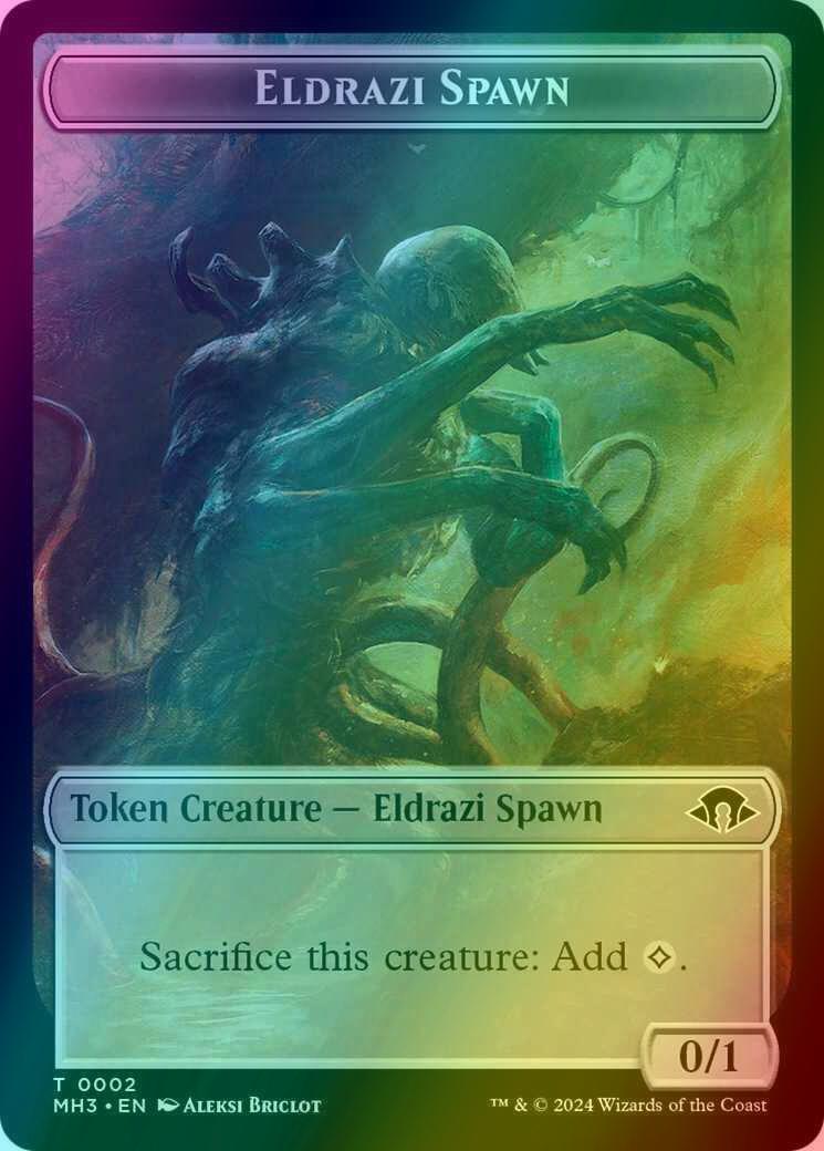 Eldrazi Spawn Token (02) // Spirit Token (08) [Modern Horizons 3: Tokens] [Foil]