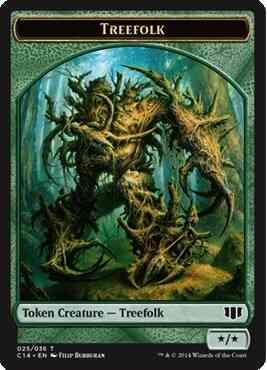 Treefolk Token (25) // Wolf Token (26) [Commander 2014 Tokens] [Non-Foil]