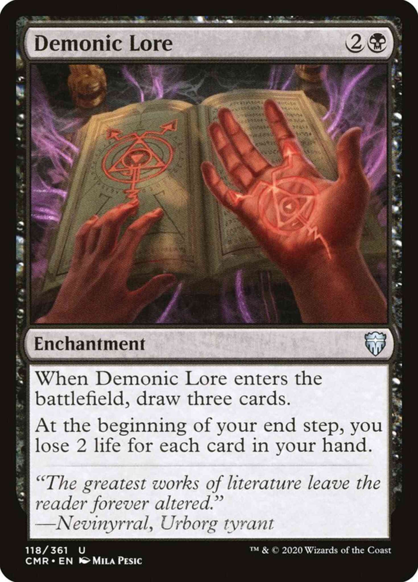 Demonic Lore [118] [Commander Legends] [Non-Foil]