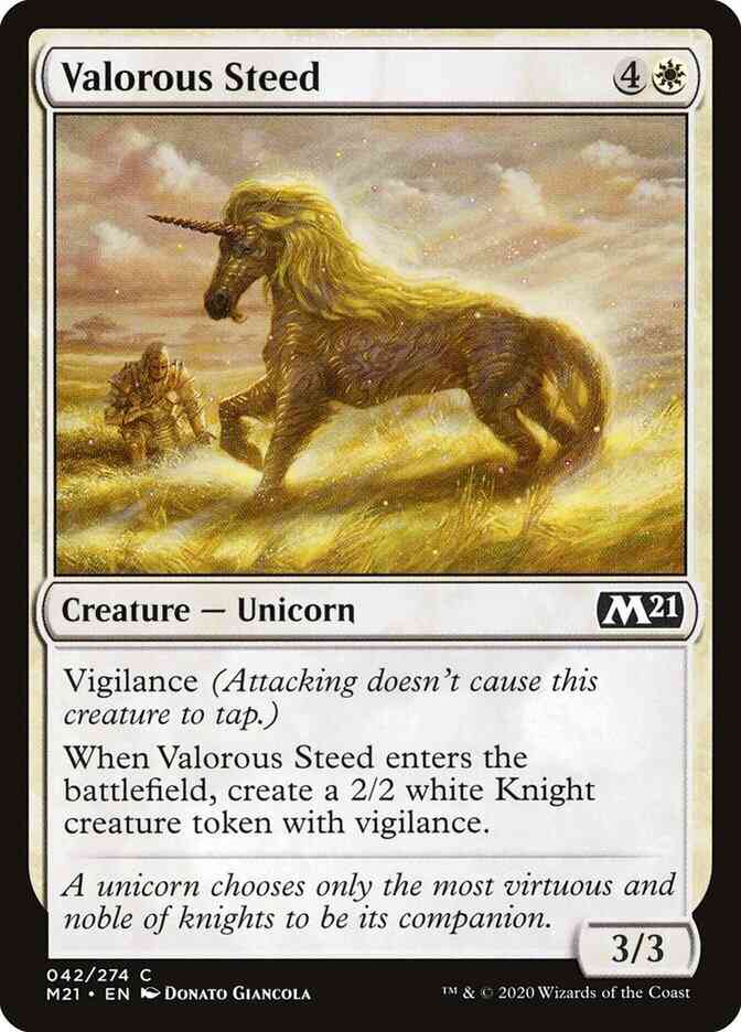 Valorous Steed [42] [Core Set 2021] [Non-Foil]