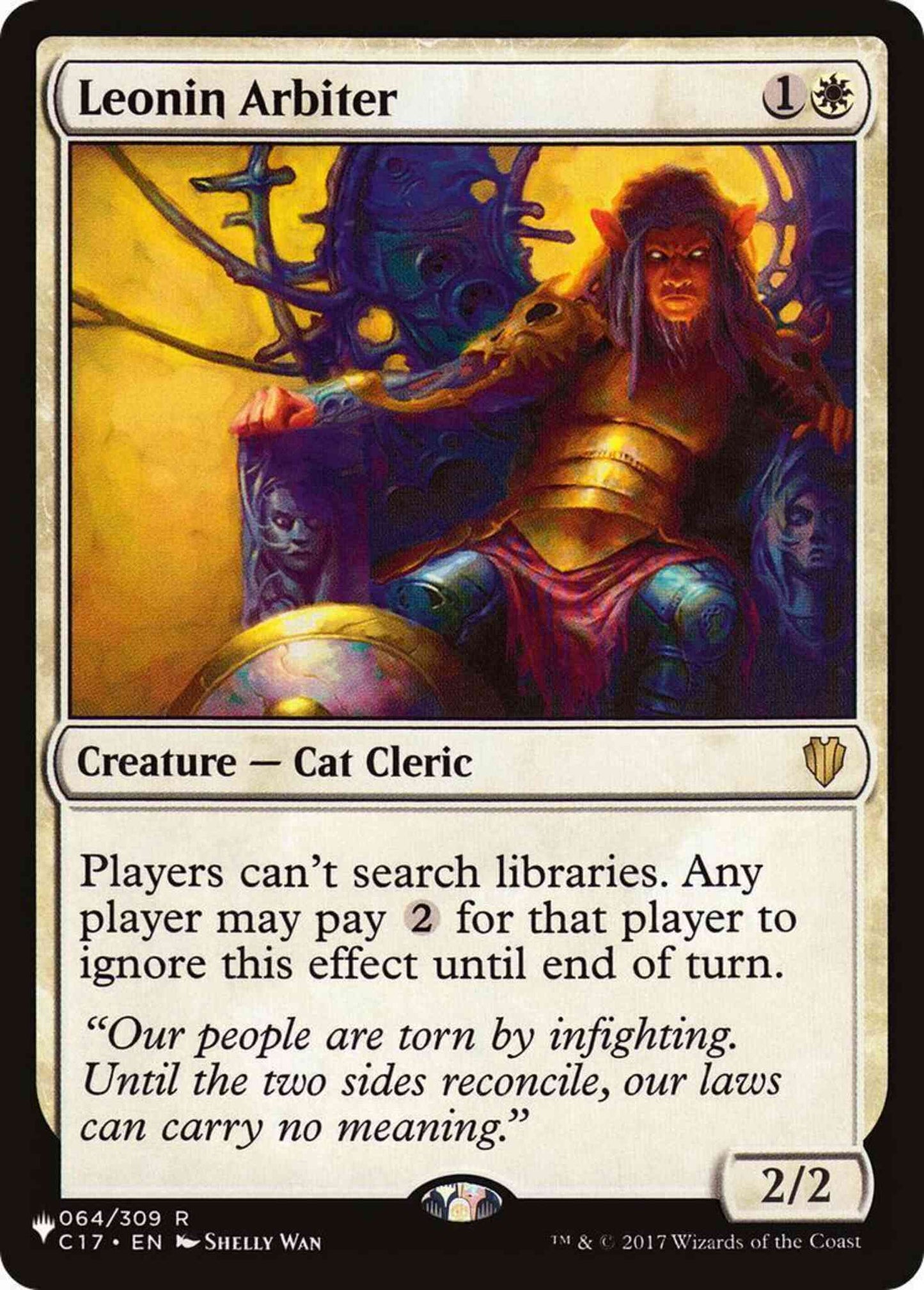 Leonin Arbiter [C17-64] [The List] [Non-Foil]
